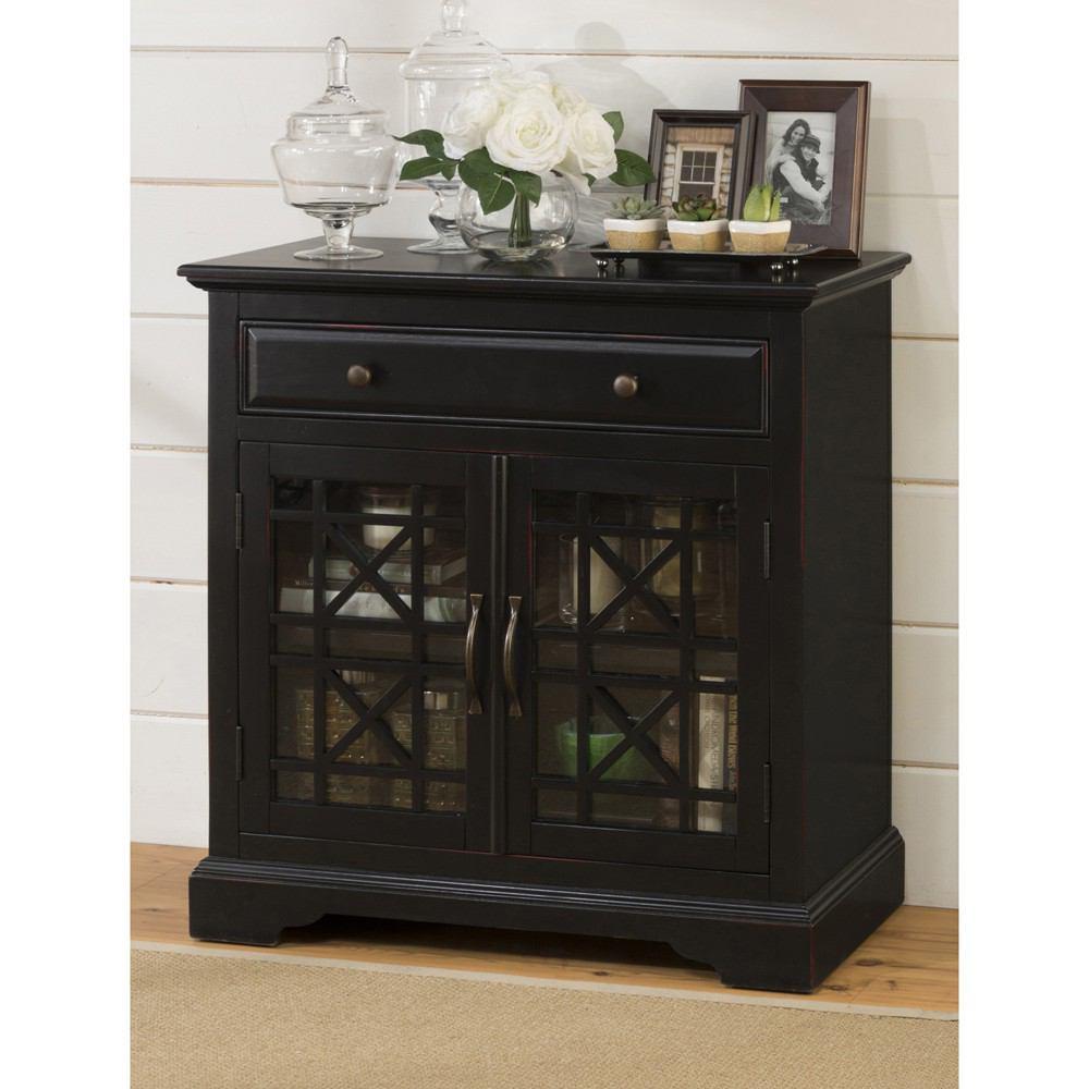 Jofran Craftsman Antique Black Accent Chest