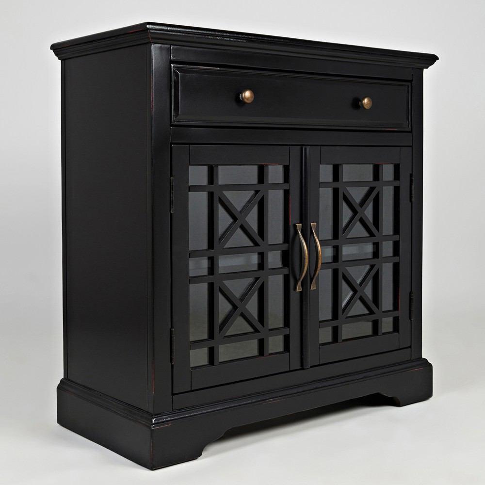 Jofran Craftsman Antique Black Accent Chest