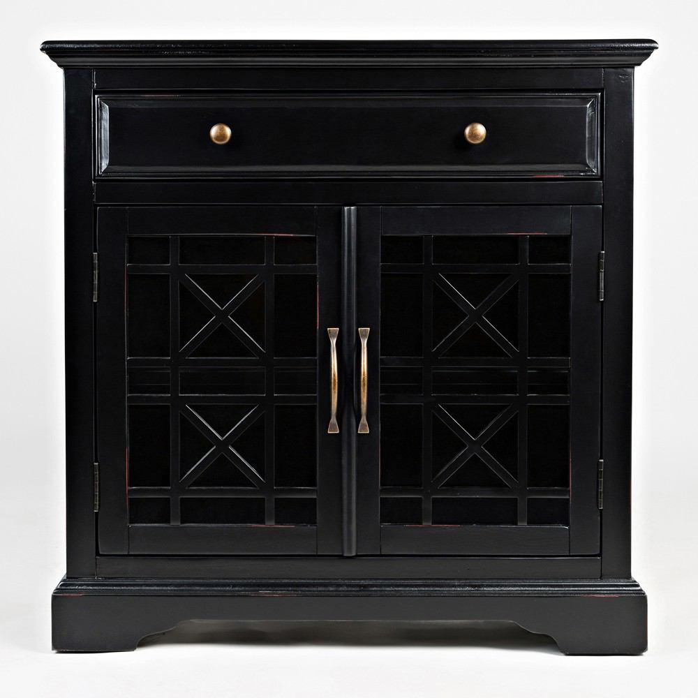 Jofran Craftsman Antique Black Accent Chest