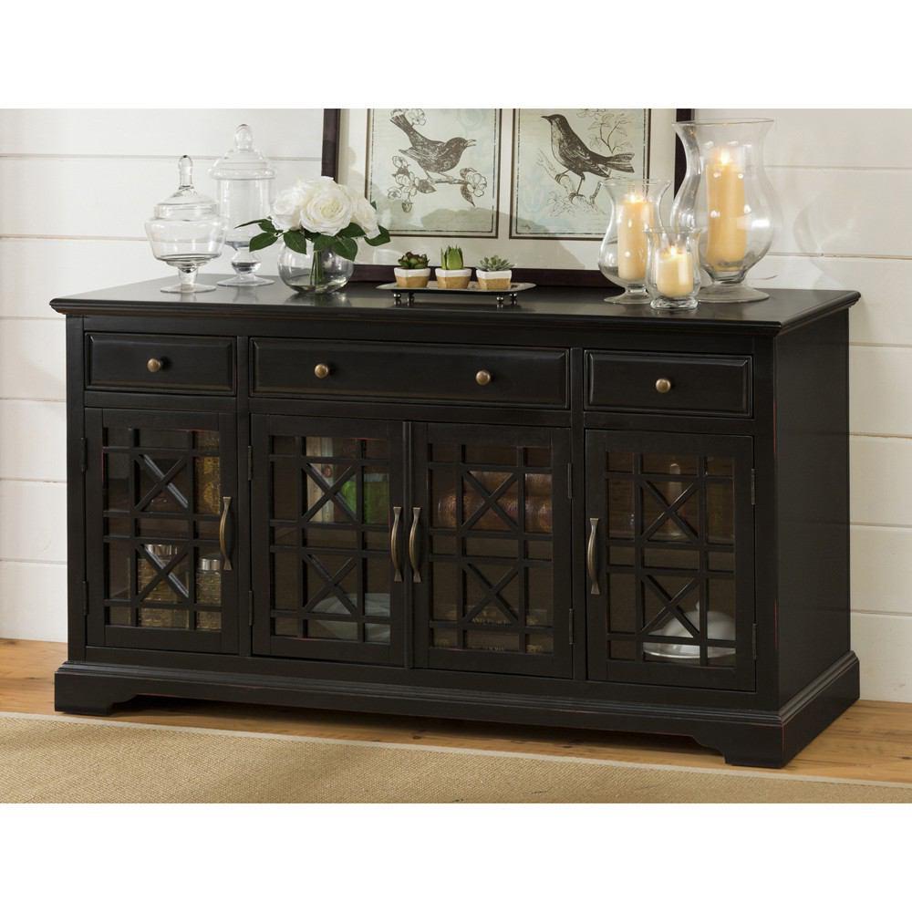Jofran Craftsman Antique Black 60" Media Unit