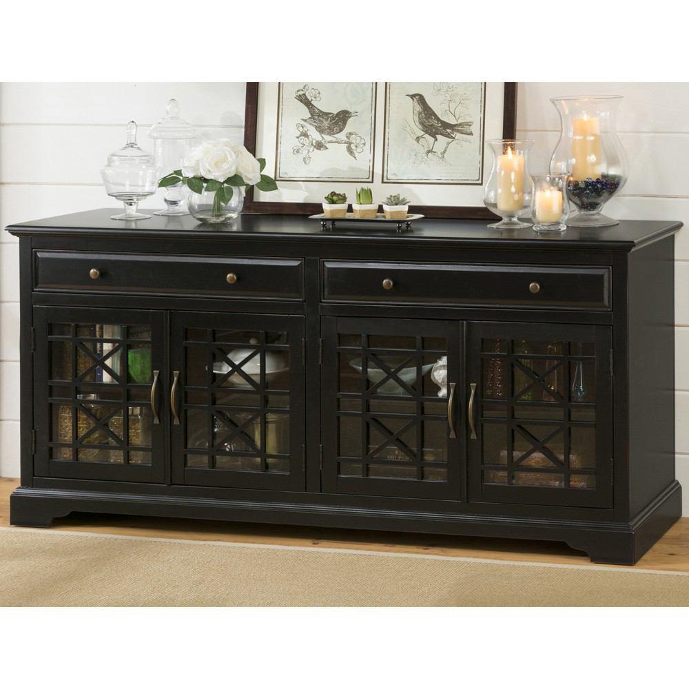 Jofran Craftsman Antique Black 70" Media Unit