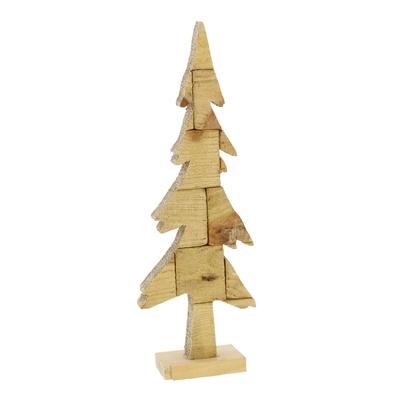 HomArt Silhouette Wood Block Tree - Set Of 4