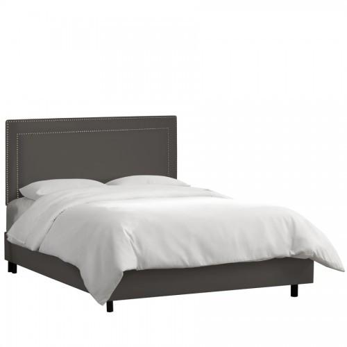 Skyline Furniture Queen Nail Button Border Bed