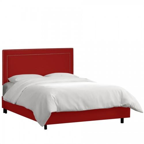 Skyline Furniture King Nail Button Border Headboard