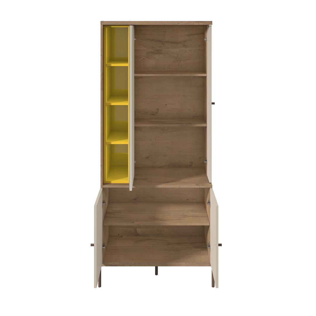 Manhattan Comfort Joy Vanity Jewelry Armoire with Mirror