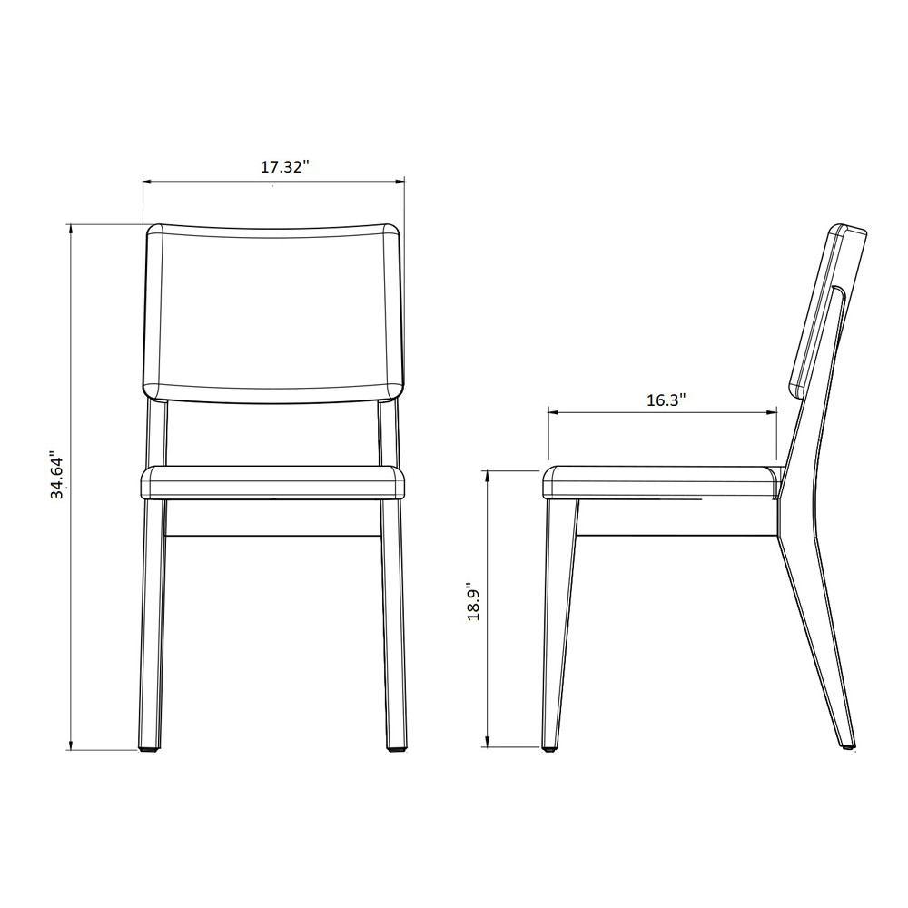 Manhattan Comfort 9-Piece Payson 82.67" and Dover Dining Set with 8 Dining Chairs