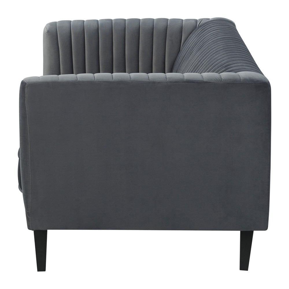 Manhattan Comfort Vandam 3-Piece Velvet Sofa, Loveseat, and Armchair Set