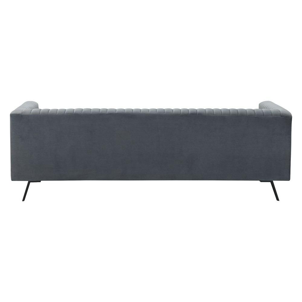 Manhattan Comfort Vandam 3-Piece Velvet Sofa, Loveseat, and Armchair Set