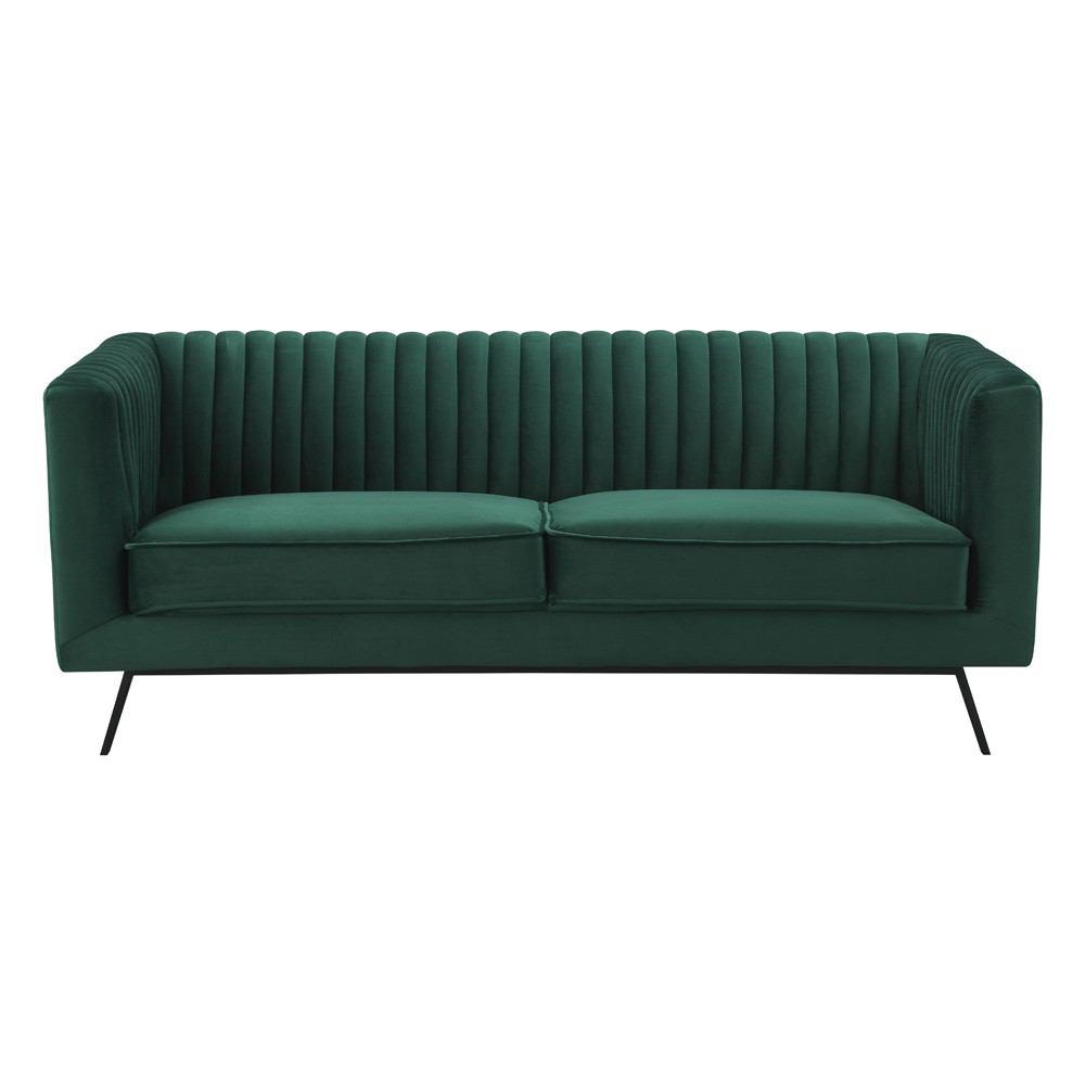 Manhattan Comfort Vandam 3-Piece Velvet Sofa, Loveseat, and Armchair Set