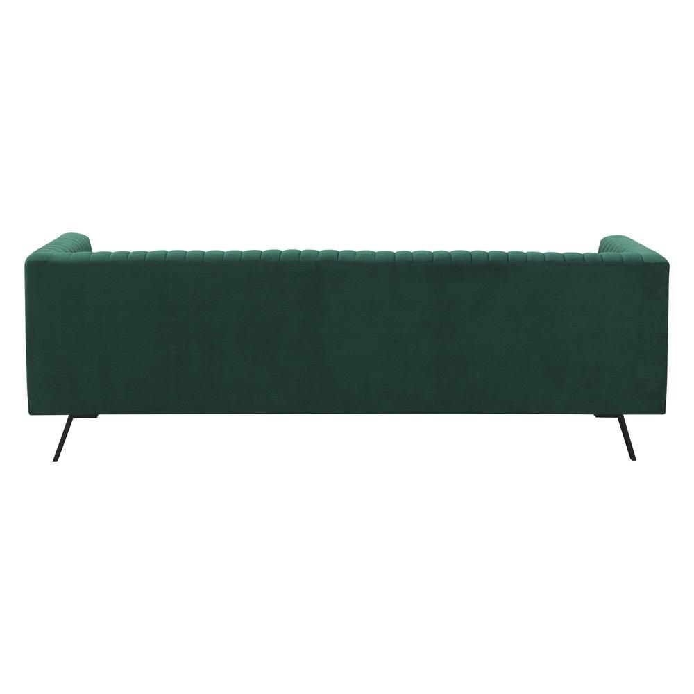 Manhattan Comfort Vandam 3-Piece Velvet Sofa, Loveseat, and Armchair Set