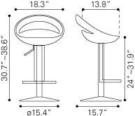 Zuo Tickle Barstool