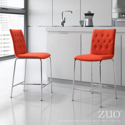 Zuo Uppsala Counter Chair - Set Of 2