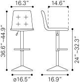 Zuo Oxygen Bar Chair