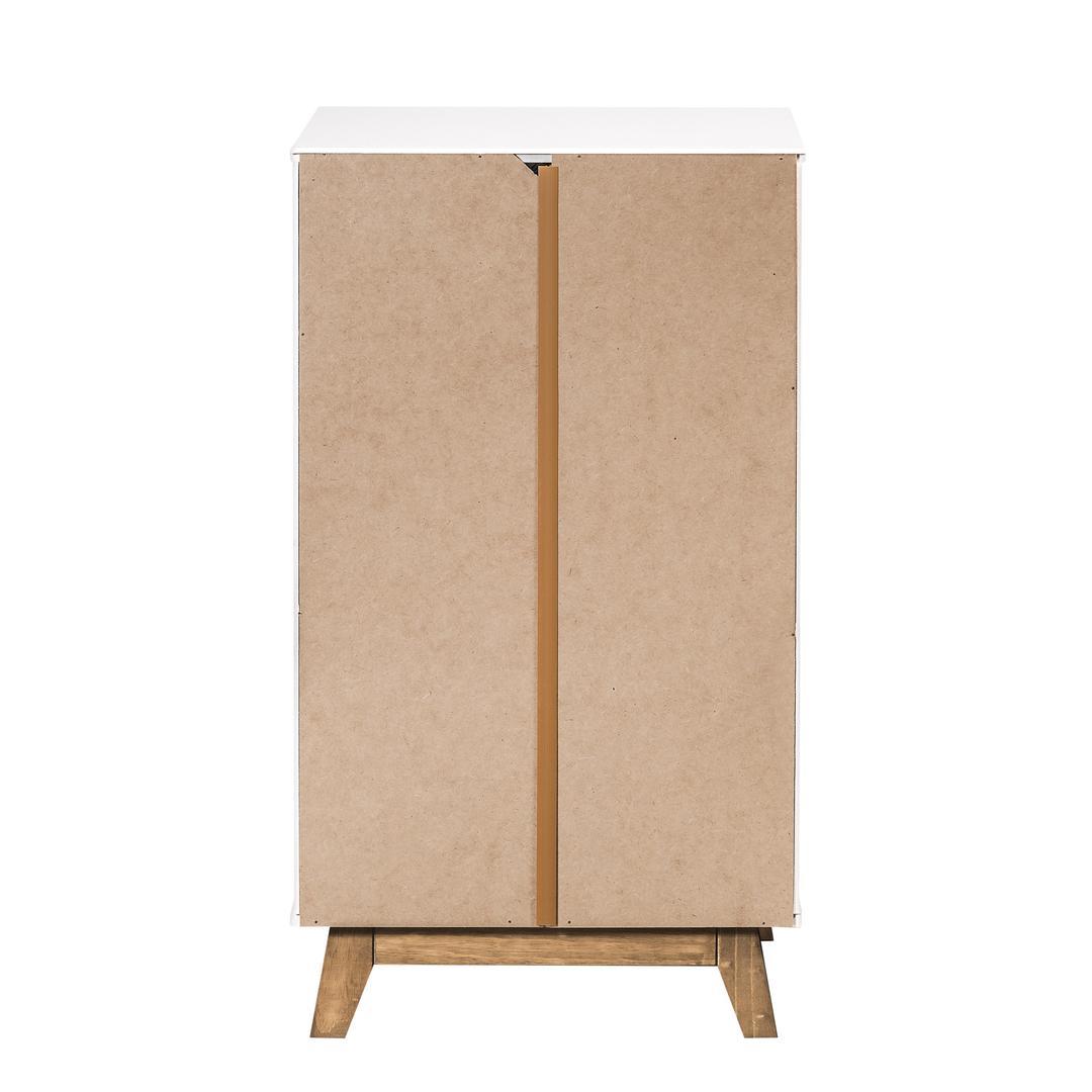 Manhattan Comfort Mid- Century Rustic Modern 5-Drawer Livonia 36.22" High Dresser