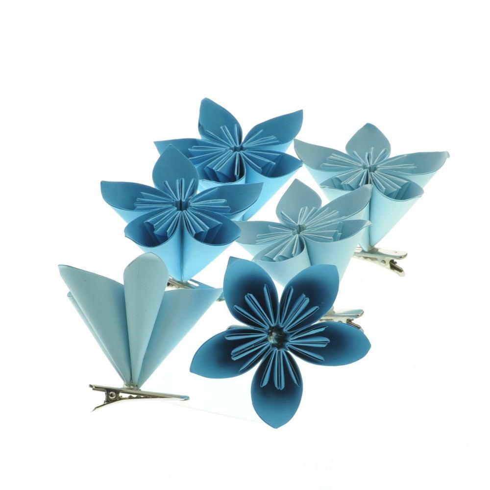 HomArt Folded Paper Flower on Clip - Box of 48
