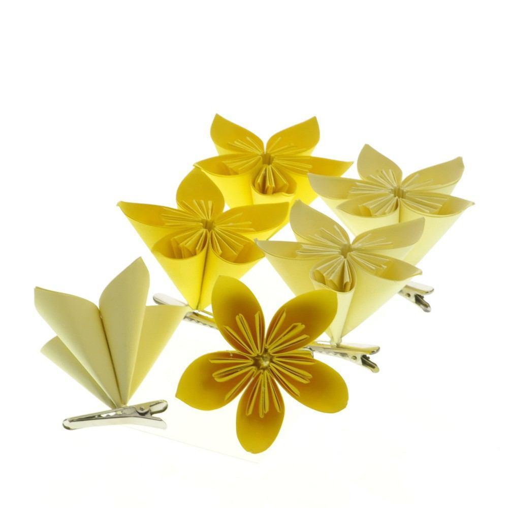 HomArt Folded Paper Flower on Clip - Box of 48