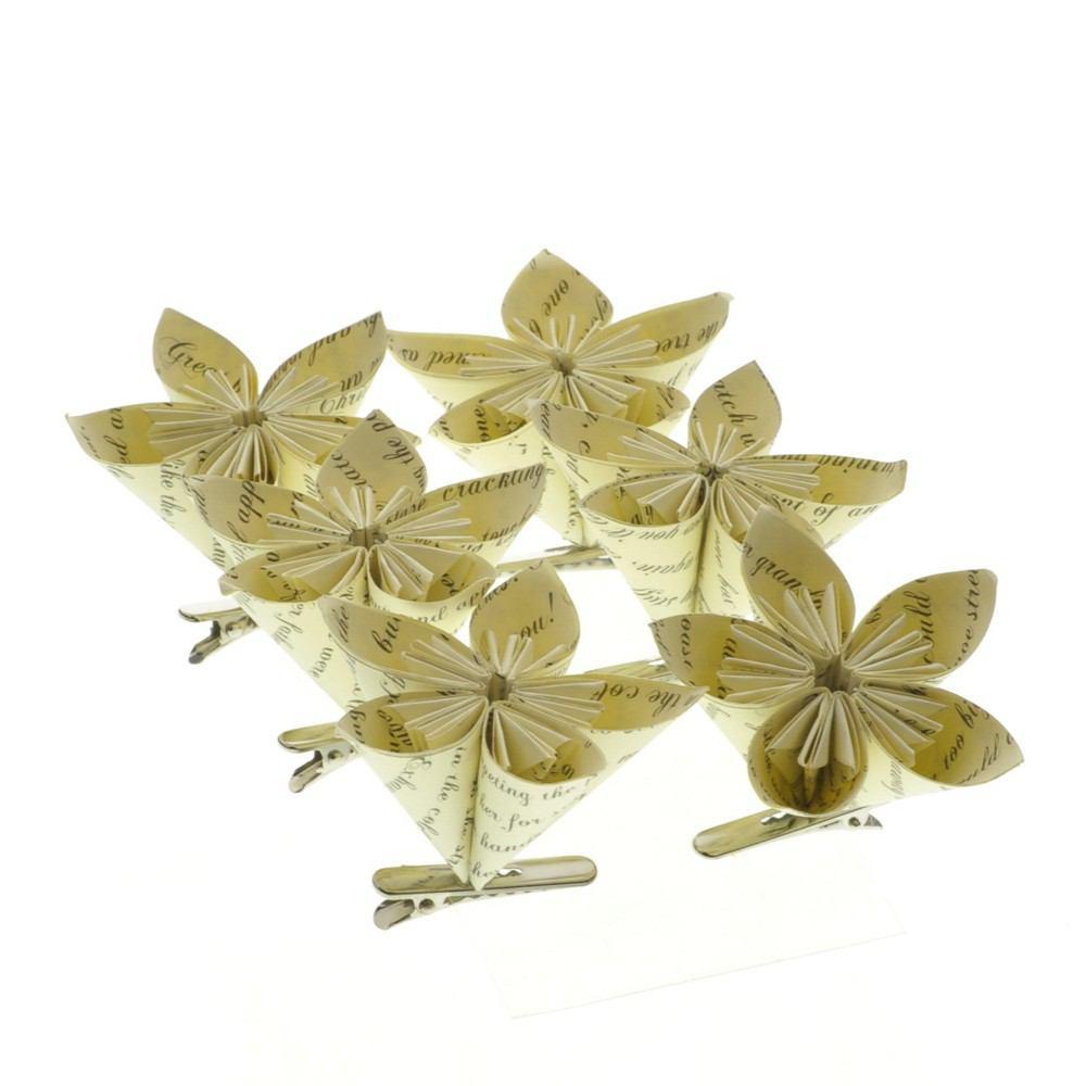HomArt Folded Paper Flower on Clip - Box of 48 - Feature Image