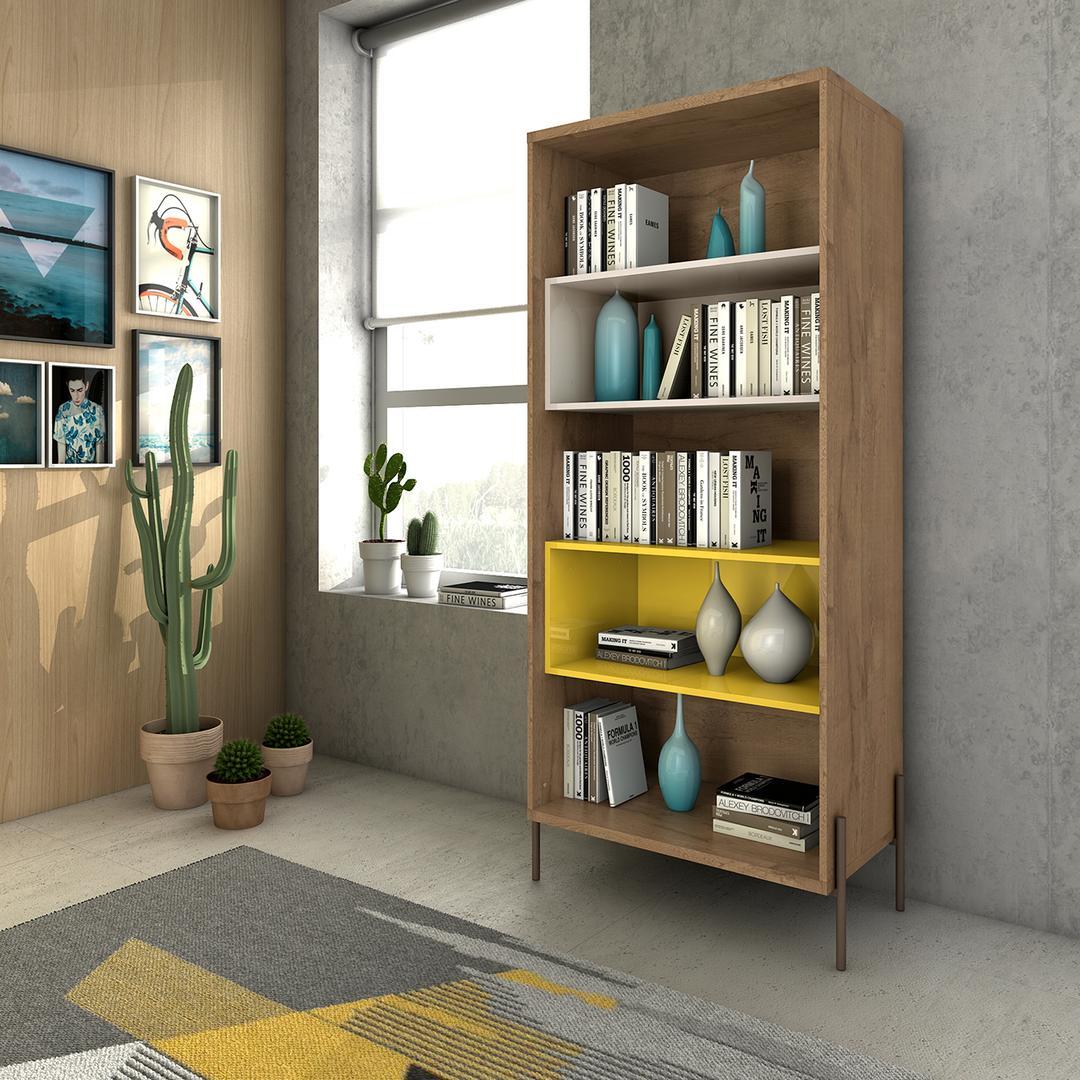 Manhattan Comfort Joy 5- Shelf Bookcase