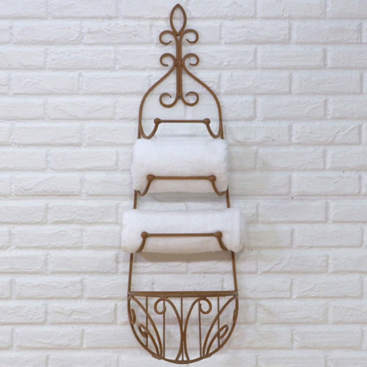 Kalalou Rustic Towel Rack With Bracket