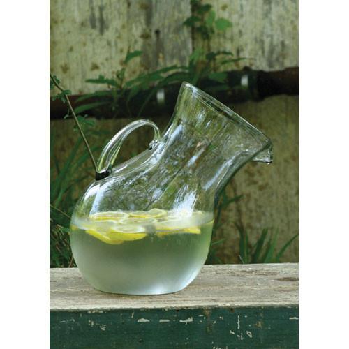 Kalalou Glass Tilted Pitcher