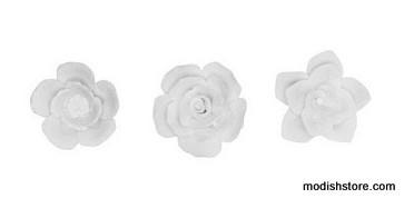 HomePort White Floral Magnets