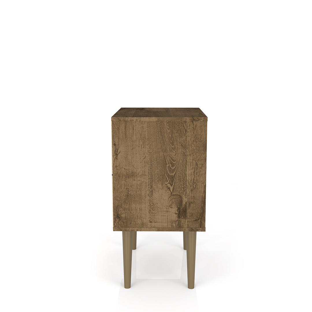 Manhattan Comfort Liberty Mid Century - Modern Nightstand 1.0 with 1 Cubby Space