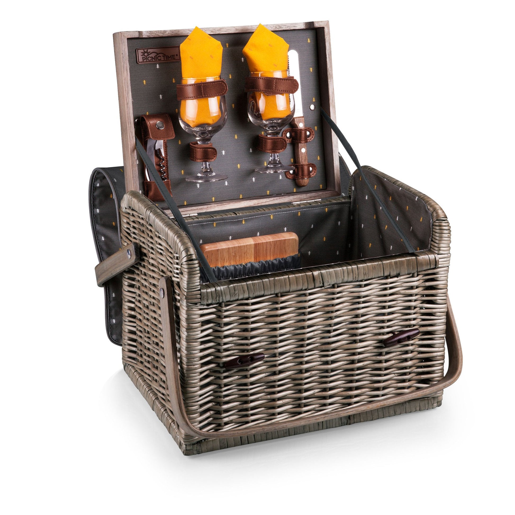 Picnic Time Kabrio Wine and Cheese Basket - Set of 2