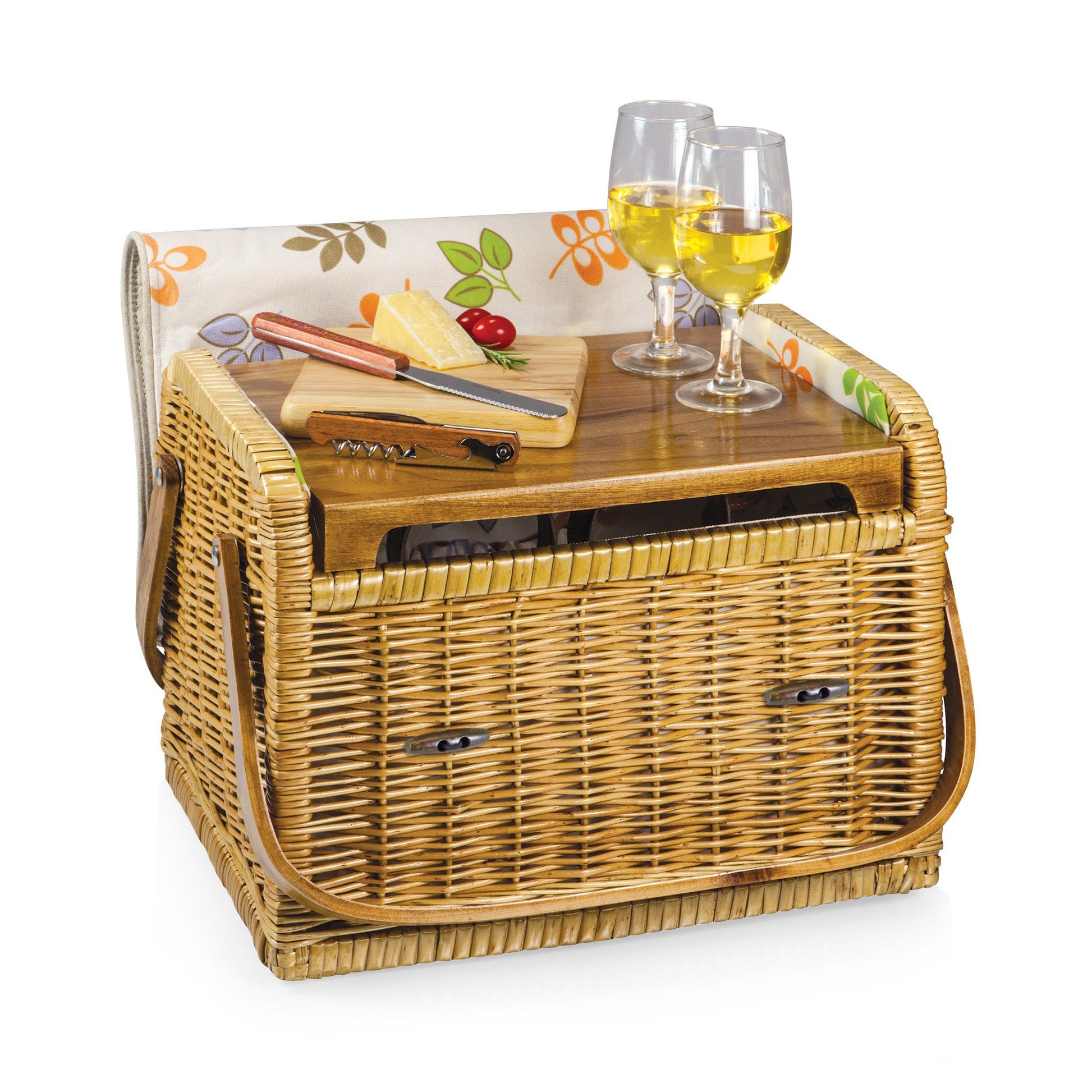 Picnic Time Kabrio Wine and Cheese Basket - Set of 2