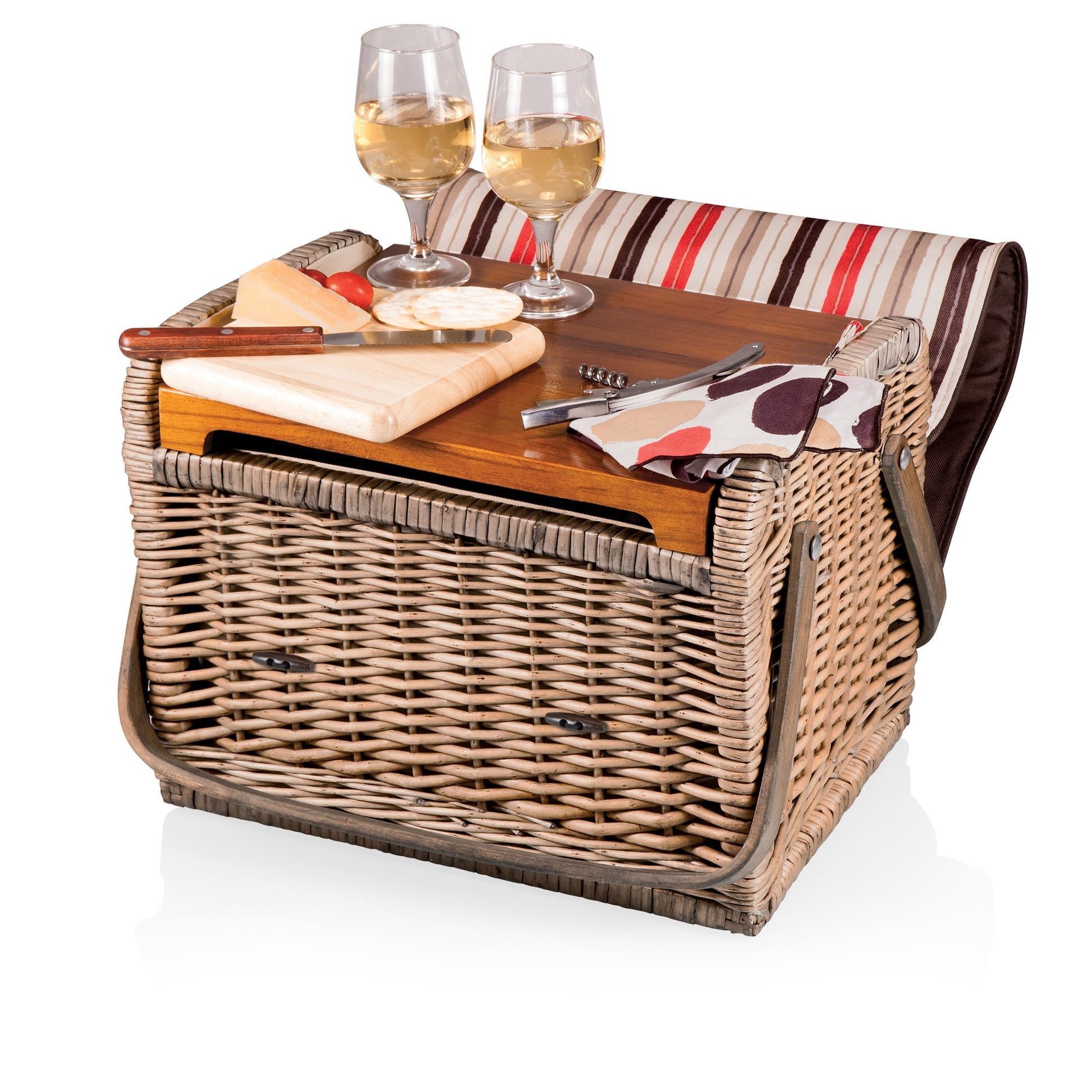 Picnic Time Kabrio Wine and Cheese Basket - Set of 2