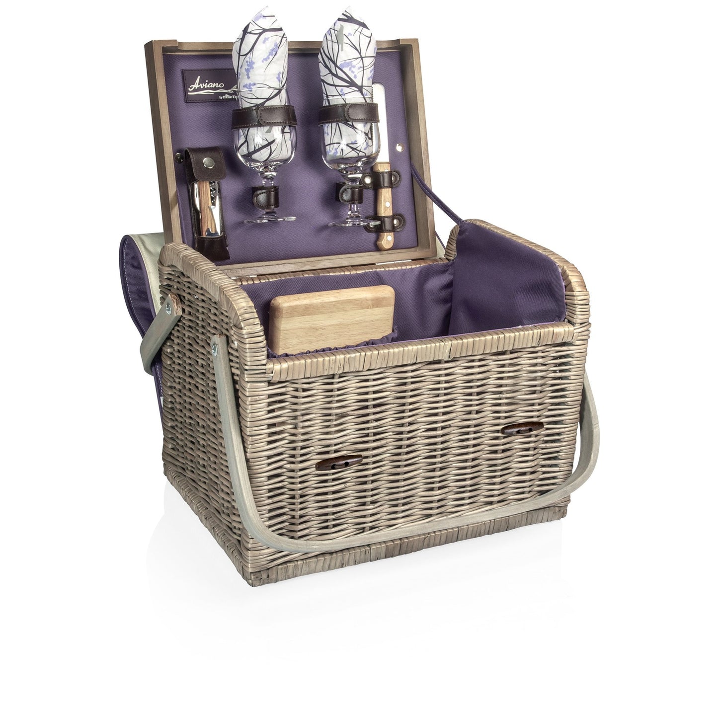 Picnic Time Kabrio Wine and Cheese Basket - Set of 2