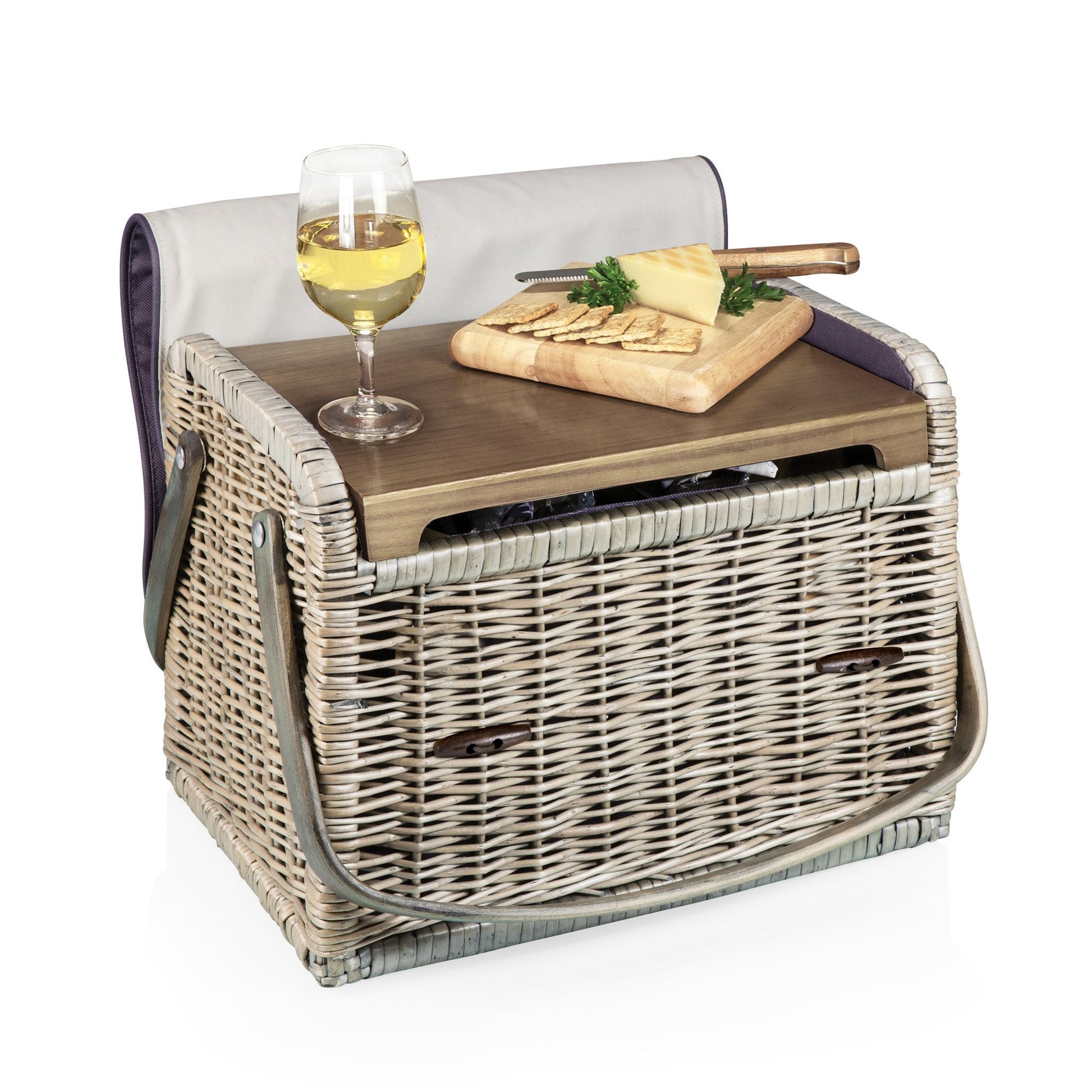 Picnic Time Kabrio Wine and Cheese Basket - Set of 2