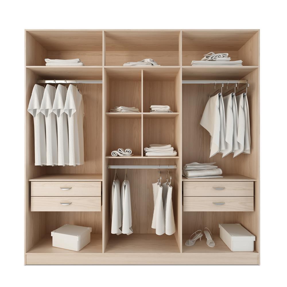 Manhattan Comfort Eldridge 4 Drawer He/She Freestanding Armoire - Modish Store