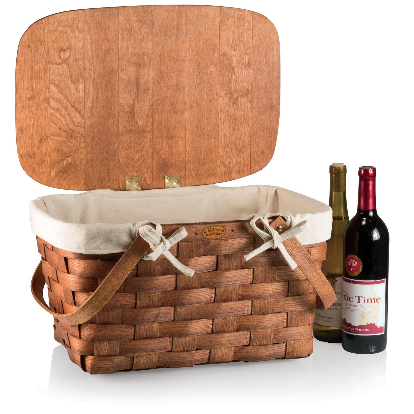 Picnic Time Prairie Picnic Basket with Lining