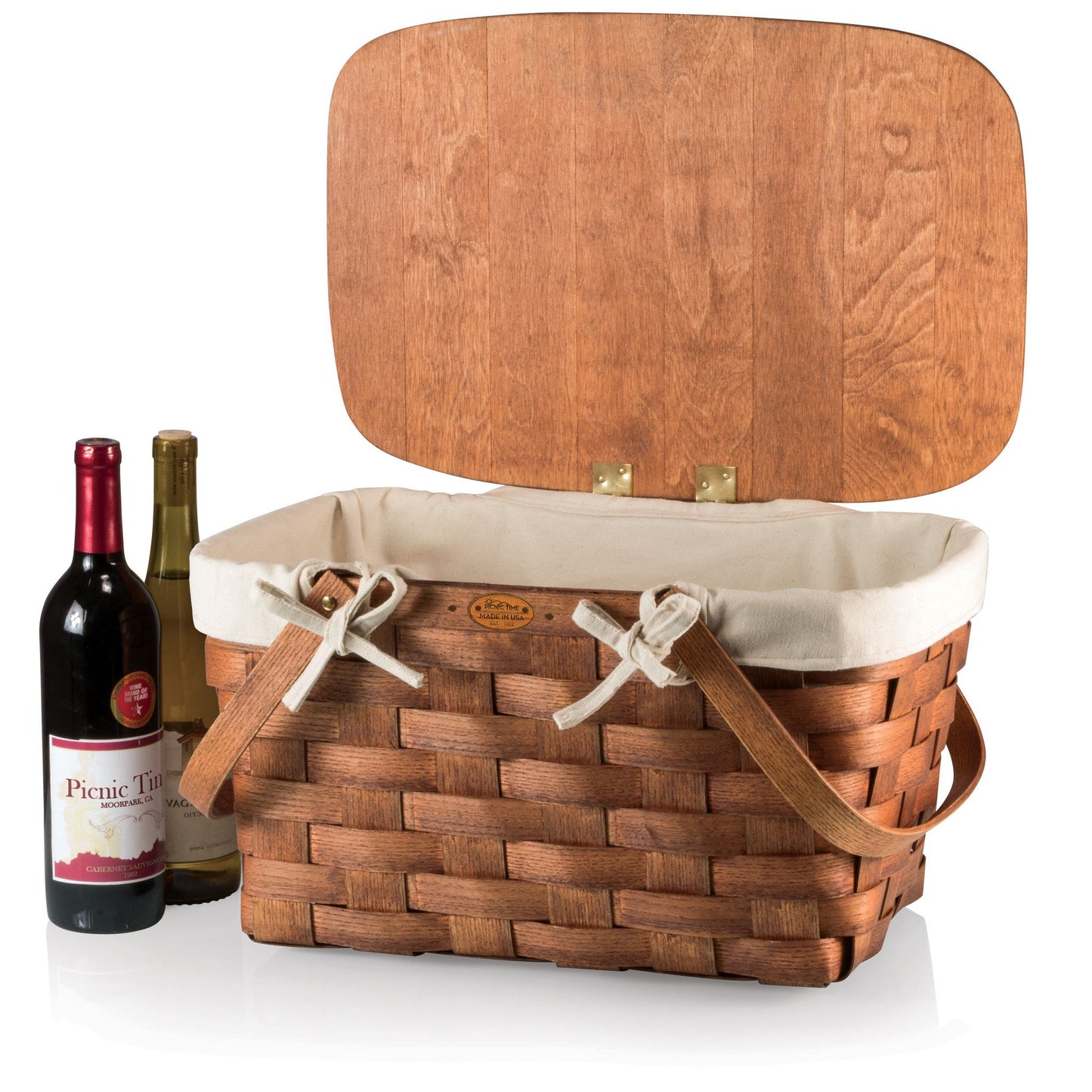 Picnic Time Prairie Picnic Basket with Lining