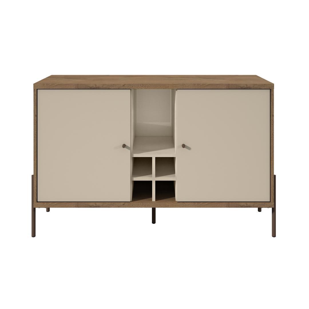 Manhattan Comfort Joy 4-Bottle Wine Buffet Stand