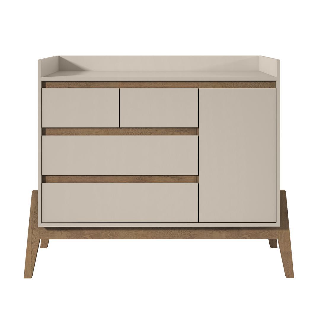 Manhattan Comfort Essence 49" Wide Dresser with 4 Full Extension Drawers and Table Top