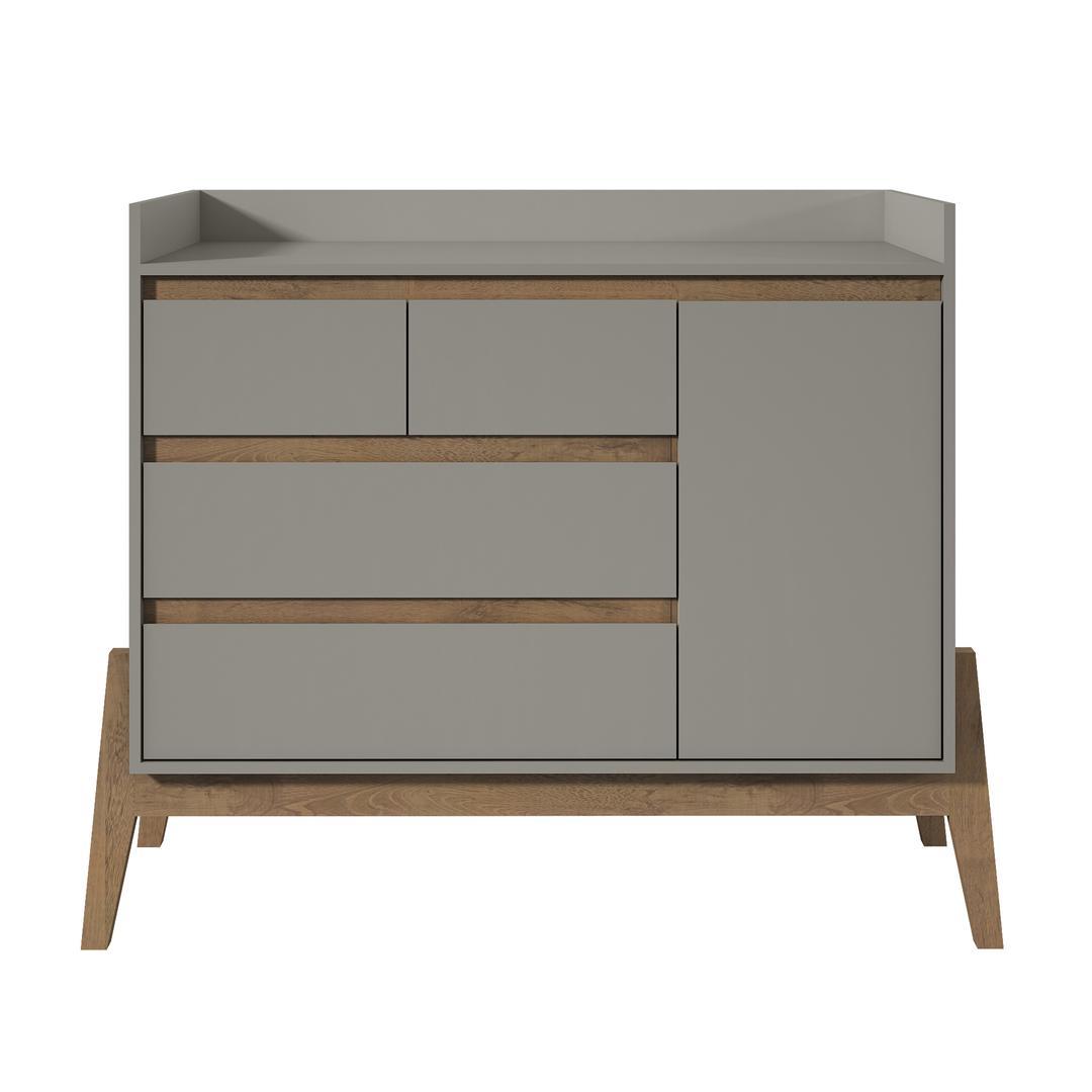 Manhattan Comfort Essence 49" Wide Dresser with 4 Full Extension Drawers and Table Top