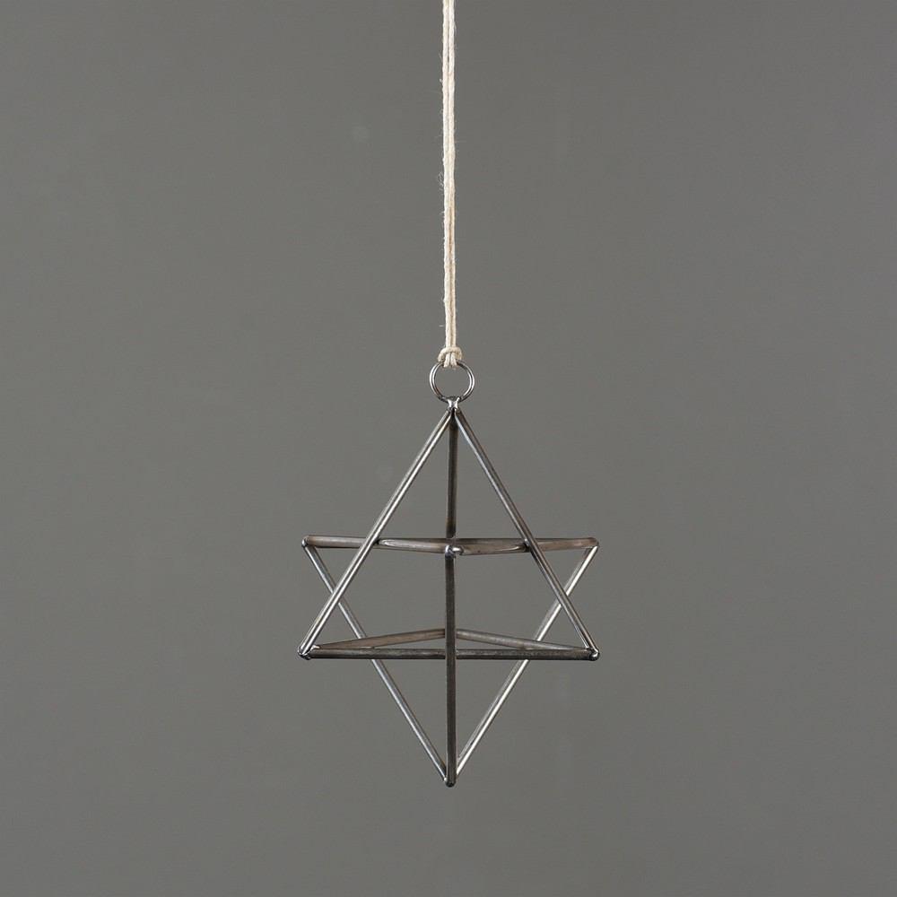 HomArt Steel Geo Ornaments - Set of 4 Assorted - Natural - Feature Image