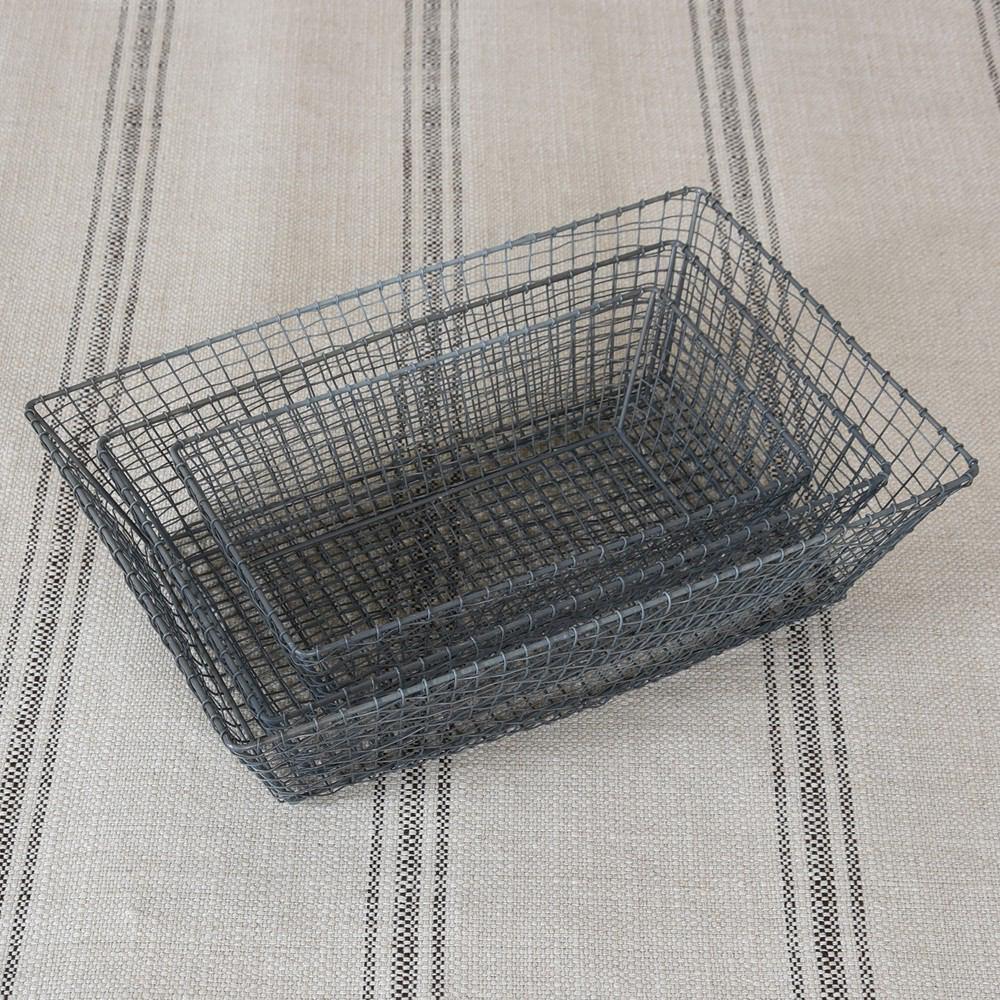 HomArt Tulle Wire Baskets - Set of 3 - Feature Image