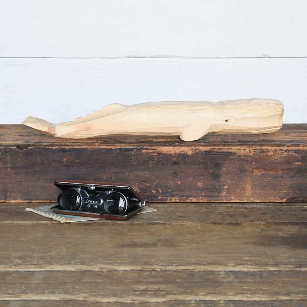 HomArt Carved Wood Whale - Set of 2