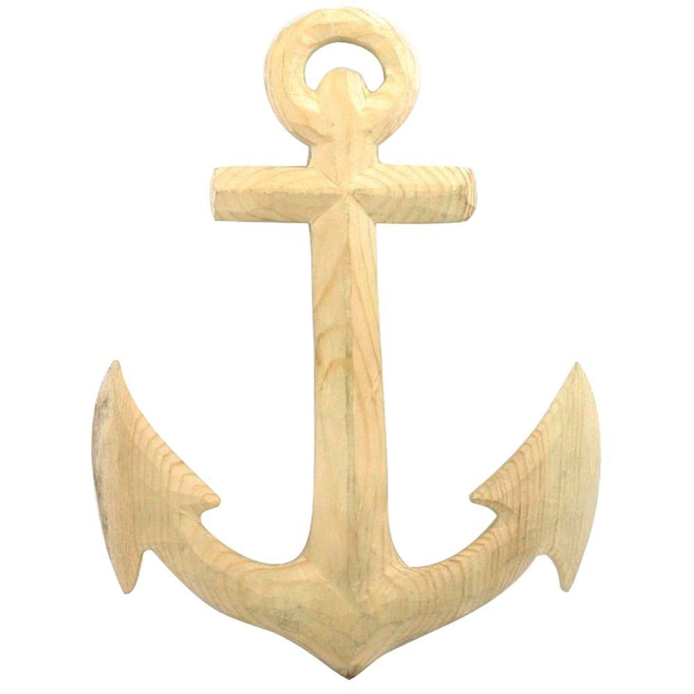 HomArt Carved Wood Anchor
