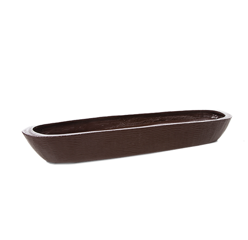 Gold Leaf Design Group Etched Brown Resin Boat