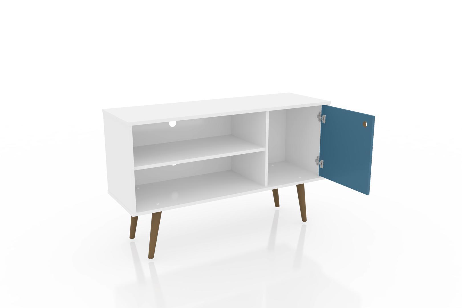 Manhattan Comfort Liberty 42.52" Mid Century - Modern TV Stand with 2 Shelves and 1 Door