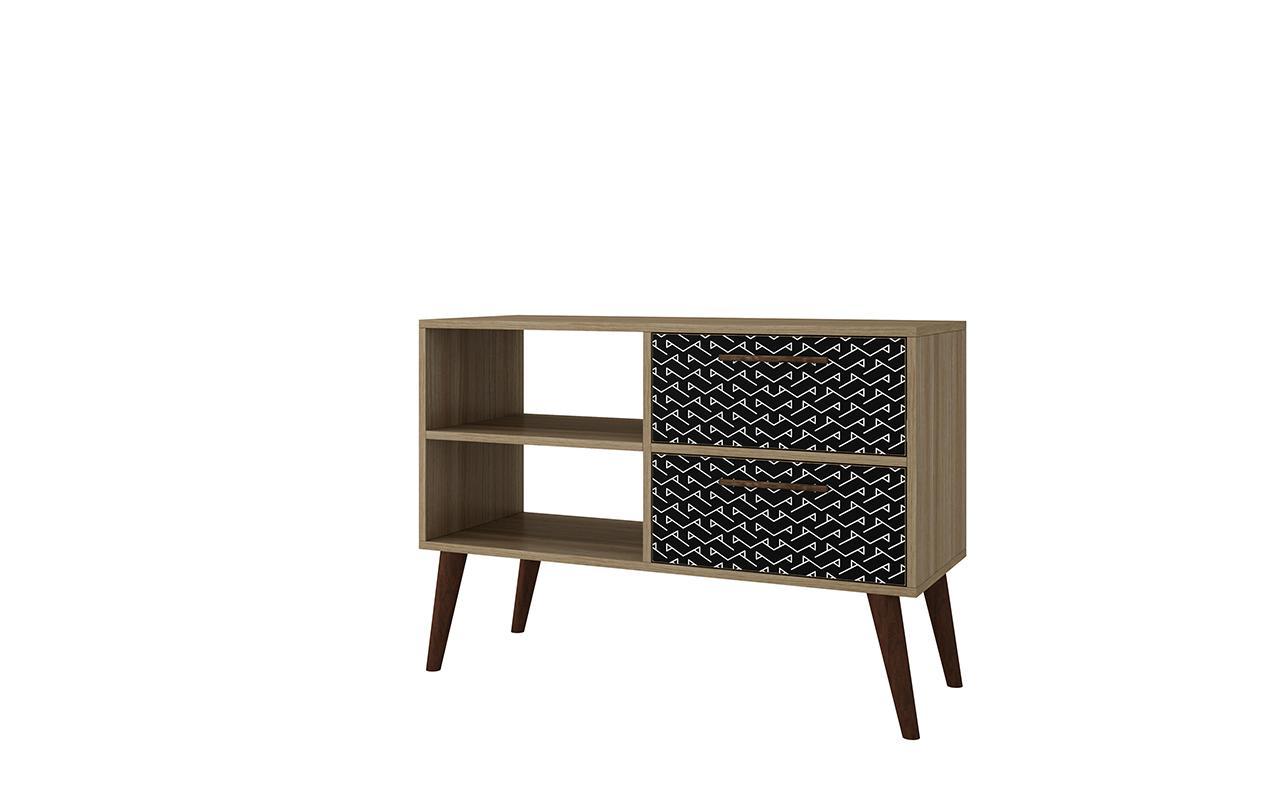Manhattan Comfort Dalarna 2.0- 35.43" TV Stand with 2-Drawers