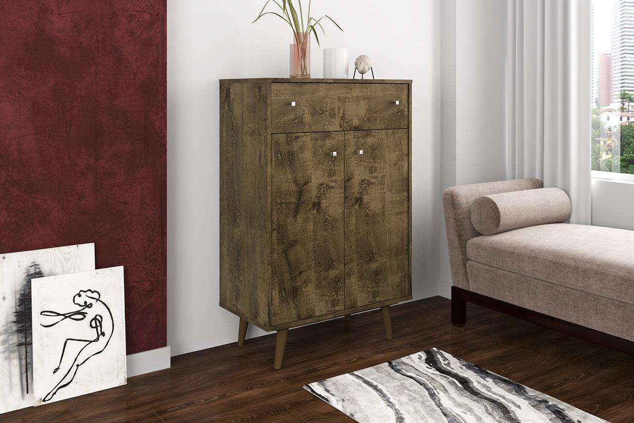 Manhattan Comfort Liberty 1-Drawer 28.07" Storage Cabinet