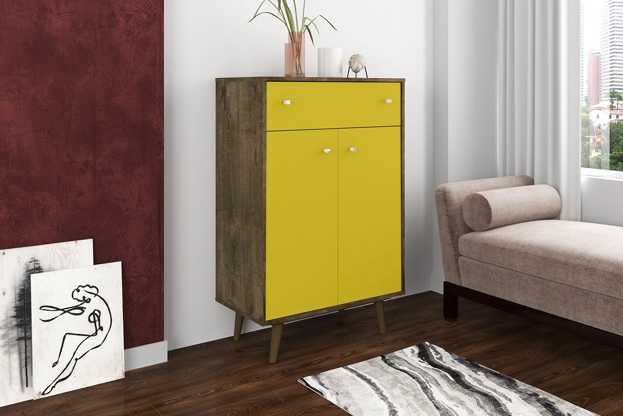 Manhattan Comfort Liberty 1-Drawer 28.07" Storage Cabinet