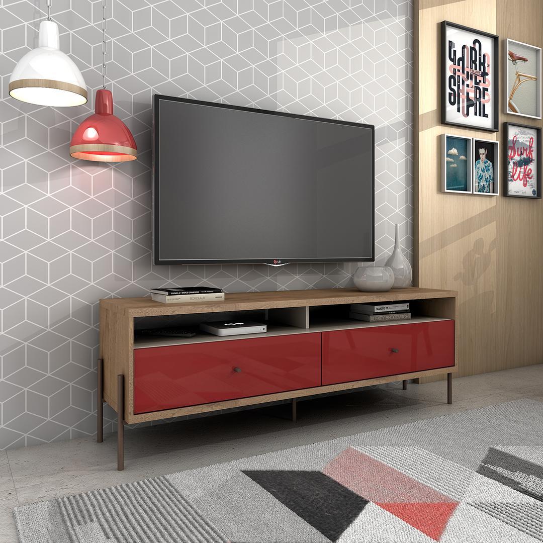 Manhattan Comfort Joy 59" TV Stand with 2 Full Extension Drawers