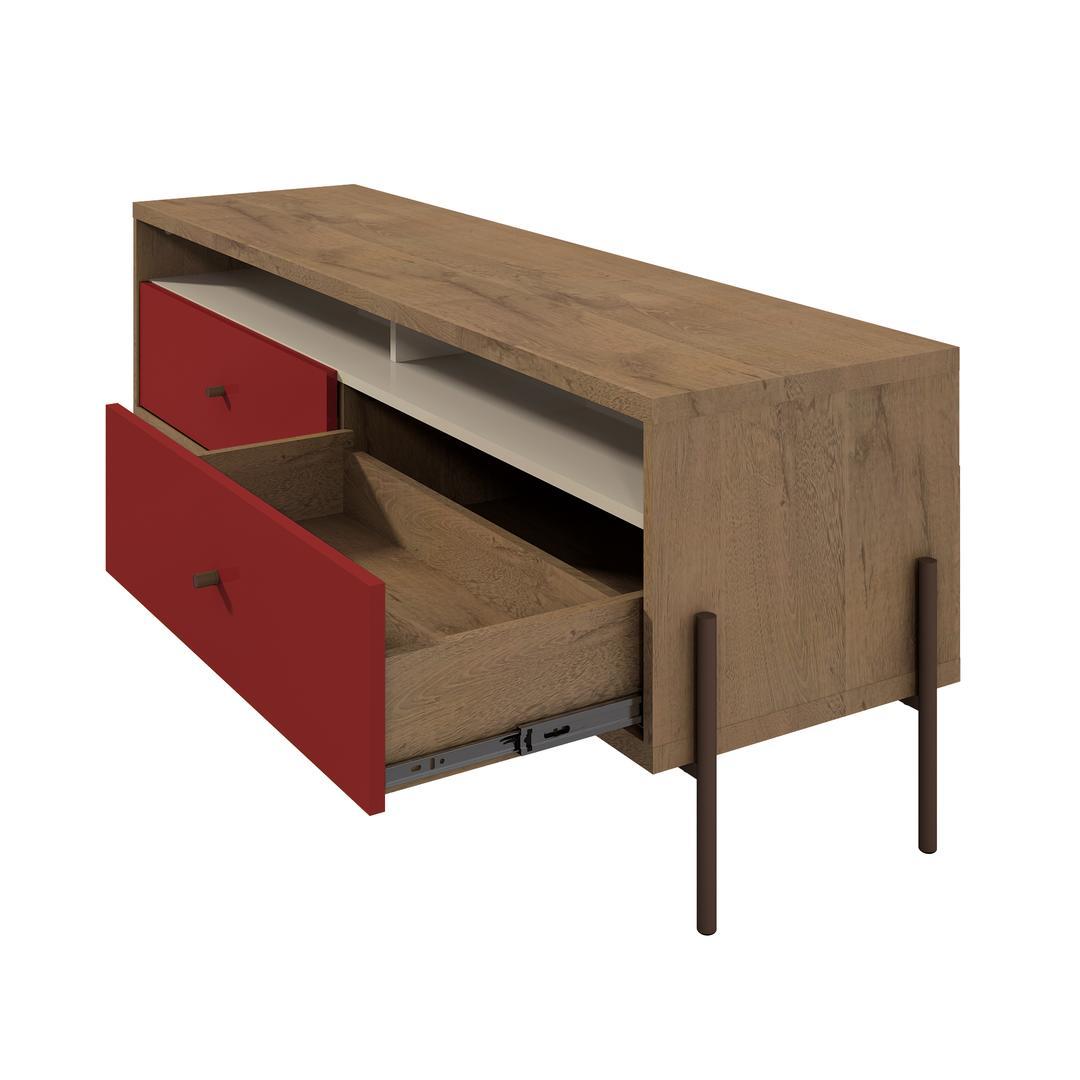Manhattan Comfort Joy 59" TV Stand with 2 Full Extension Drawers