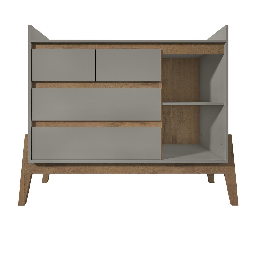 Manhattan Comfort Essence 49" Wide Dresser with 4 Full Extension Drawers and Table Top