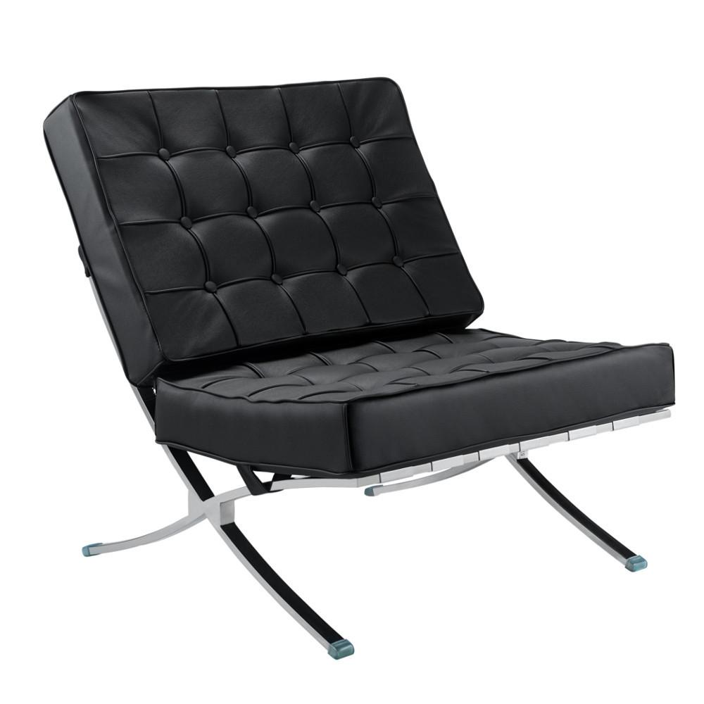 Fine Mod Imports Pavilion Chair in Italian Leather